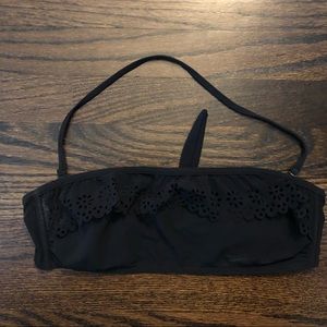 Black Bandeau bathing suit top